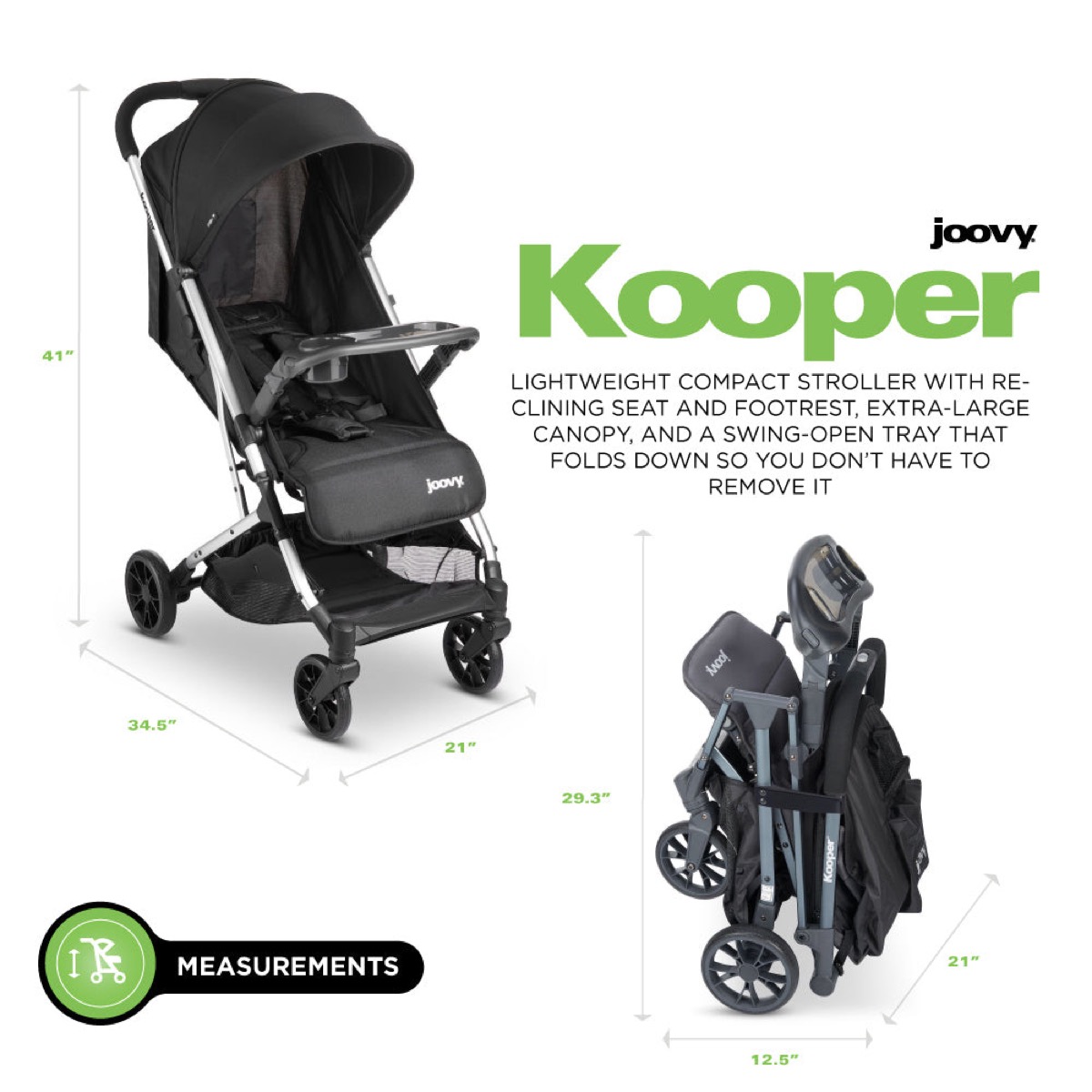 Joovy Kooper in Black, manufacturer gallery image 7 (likely in-use scene; framing not individually inspected)